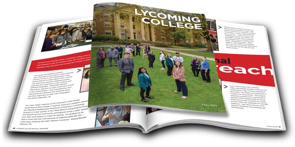 The 2019 Fall issue of the Lycoming College Magazine