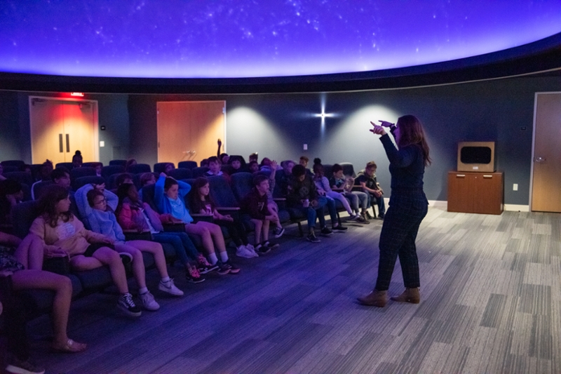 Lyco's planetarium takes third graders on a trip around the solar system
